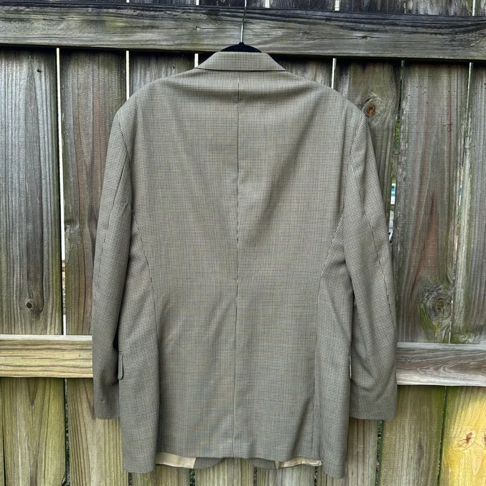 Oscar de la Renta houndstooth blazer, size 44L
